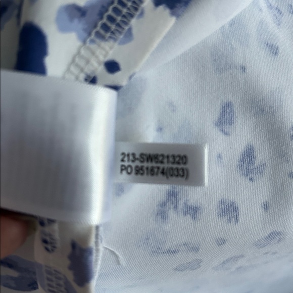 Tommy Bahama Islandzone Aubrey Blue white sleeveless dress pockets ladies medium - Picture 9 of 11